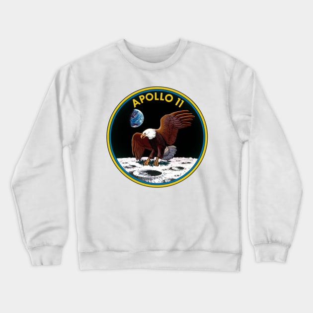 Apollo 11 Logo Crewneck Sweatshirt by Spacestuffplus